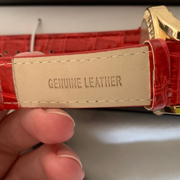 NWT Manhattan by Crotan Quartz Watches, Leather bands, Set of 6, 5 w/stops - Picture 12 of 12